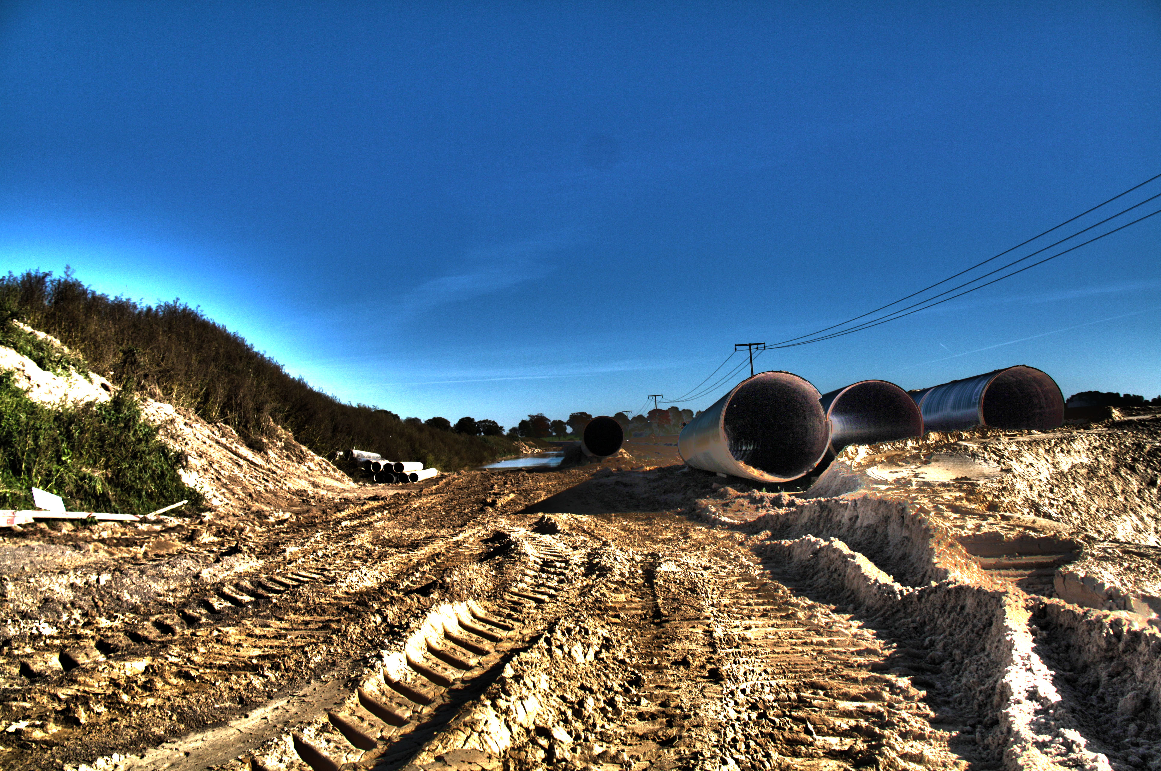 Pipeline-Baustelle am Dersenower Weg - HDR