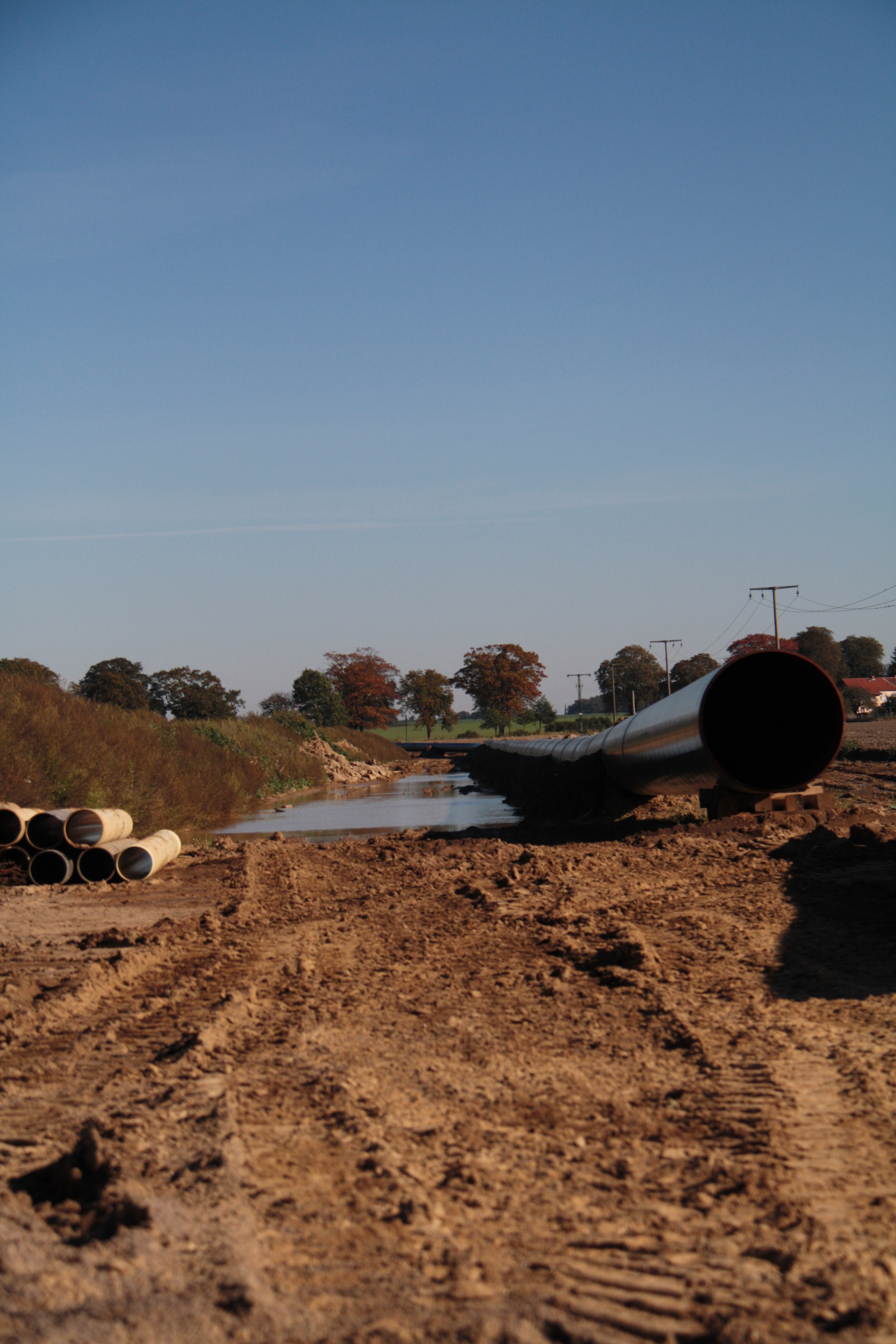 Pipeline-Baustelle am Dersenower Weg