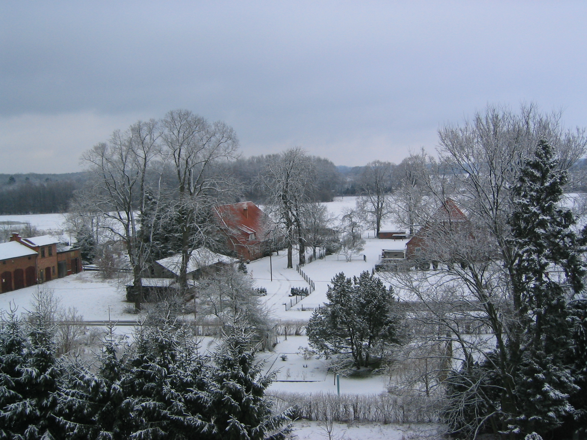 Winter - Rundblick aus dem Schloss